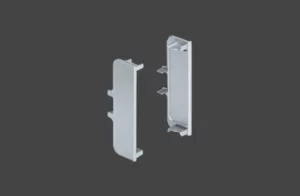 Заглушки комплект к профилю KB96 L (левая/правая) комплект серебро